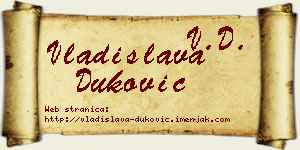 Vladislava Duković vizit kartica